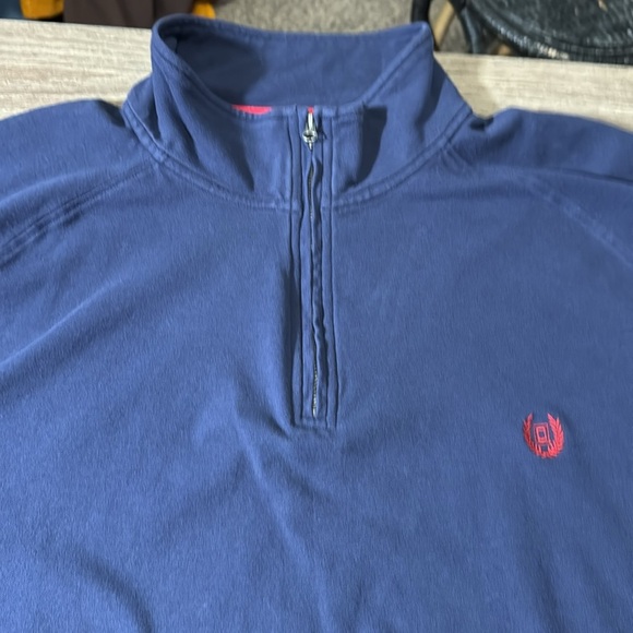 Chaps quarter zip pullover‎ sweatshirt men’s XXL blue - Picture 13 of 13